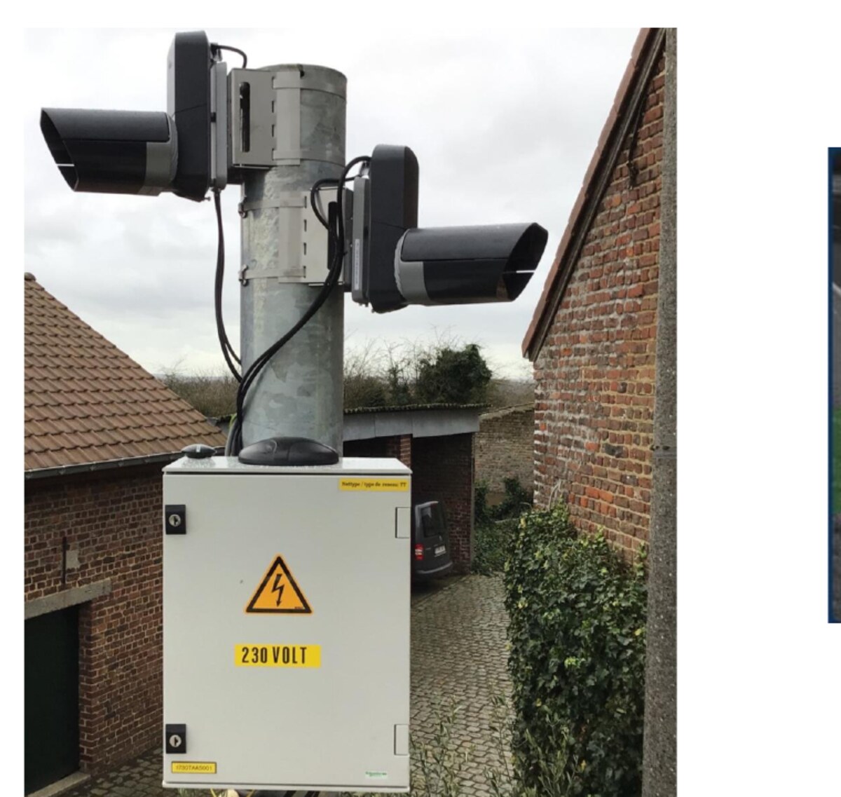 Road safety camera installation